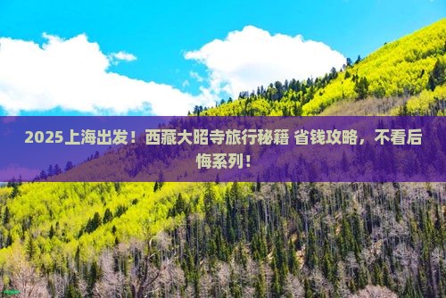 上海到西藏大昭寺旅游 上海到西藏大昭寺旅游