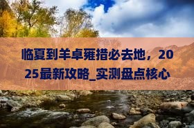 临夏到西藏羊卓雍措必去地