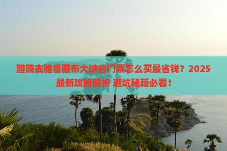 醴陵去西藏雅鲁藏布大峡谷门票