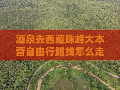酒泉去西藏珠峰大本营自由行