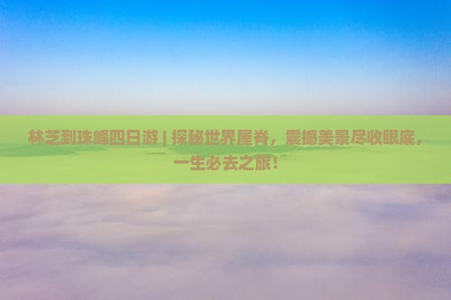 林芝到西藏珠峰大本营四日游