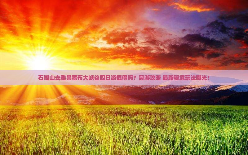 石嘴山去西藏雅鲁藏布大峡谷四日游