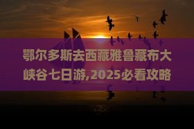 鄂尔多斯去西藏雅鲁藏布大峡谷七日游