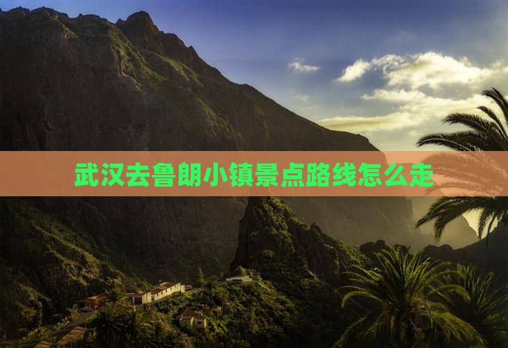 武汉去西藏鲁朗小镇景点