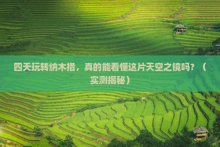 来宾去西藏纳木措四日游