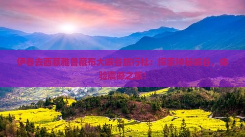 伊春去西藏雅鲁藏布大峡谷旅行社
