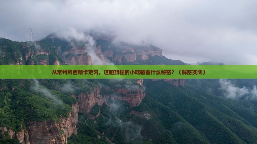 常州到西藏卡定沟旅游小吃