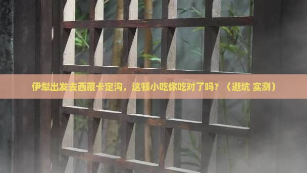 伊犁去西藏卡定沟旅游小吃