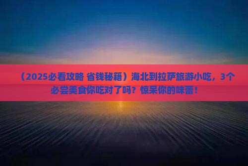 海北到西藏拉萨旅游小吃