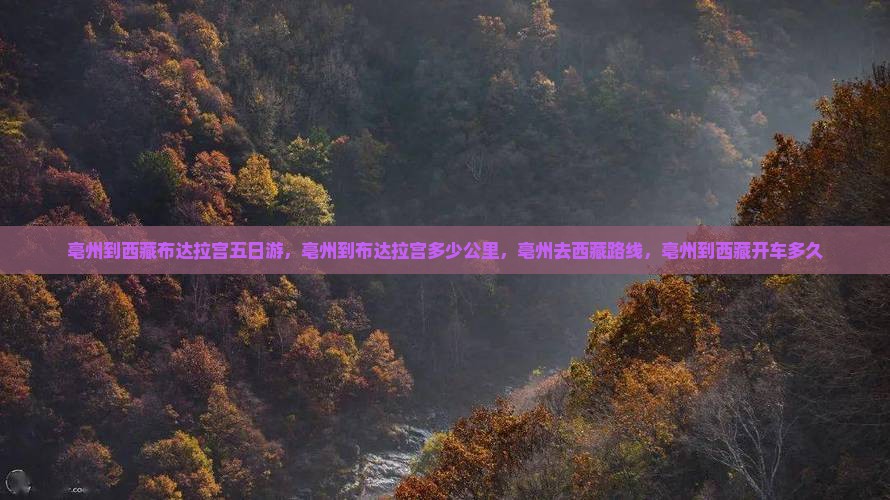 亳州到西藏布达拉宫五日游