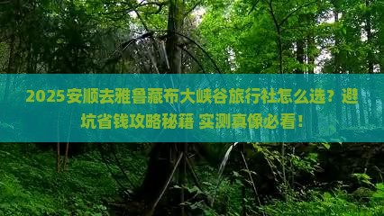 安顺去西藏雅鲁藏布大峡谷旅行社