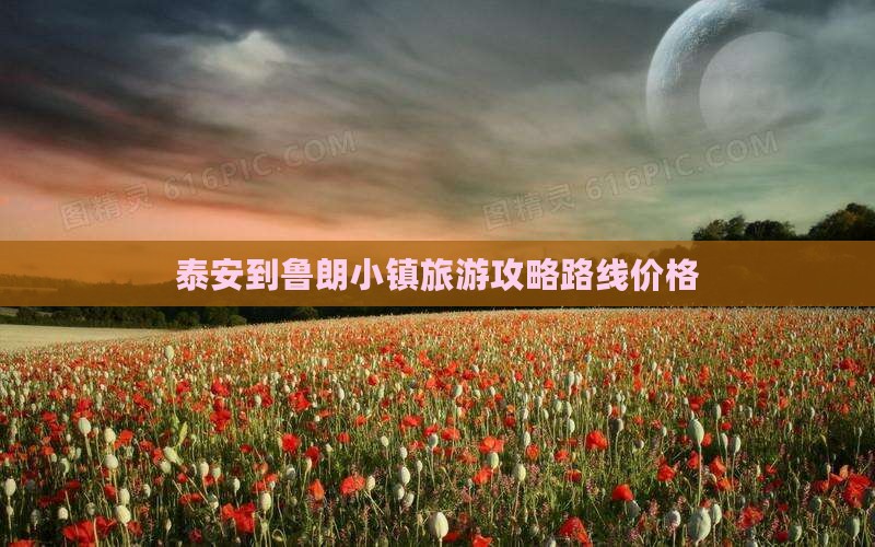 泰安到西藏鲁朗小镇旅游