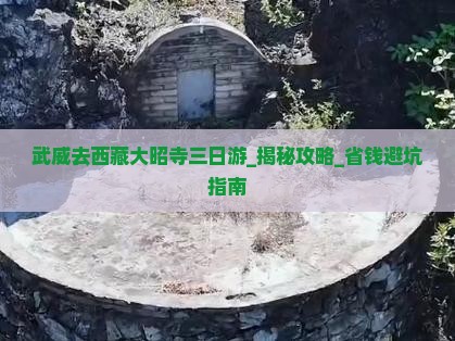 武威去西藏大昭寺三日游
