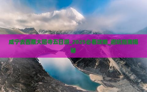咸宁去西藏大昭寺五日游