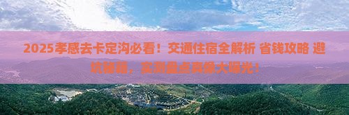 孝感去西藏卡定沟景点