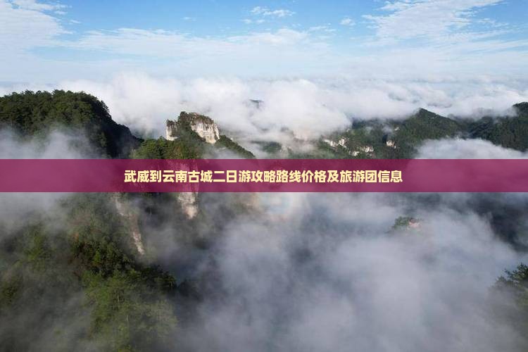 武威到云南古城二日游