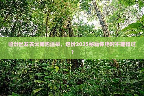 临汾到云南温泉旅游