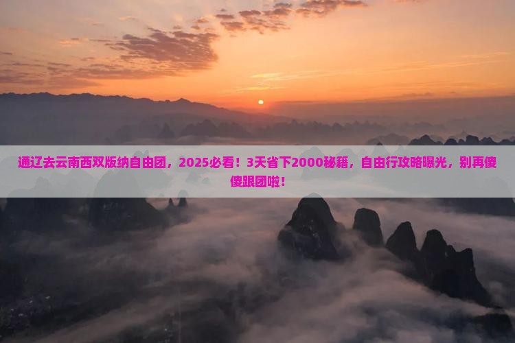 通辽去云南西双版纳自由团