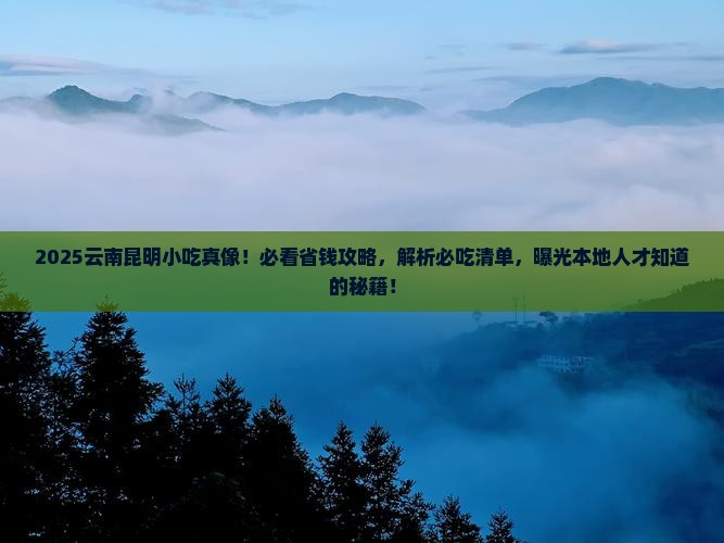 上海去云南昆明旅游小吃