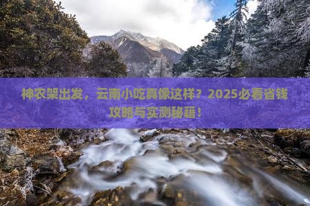 神农架去云南旅游小吃