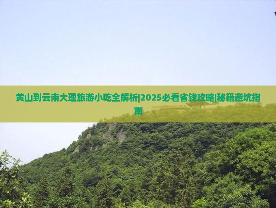黄山到云南大理旅游小吃