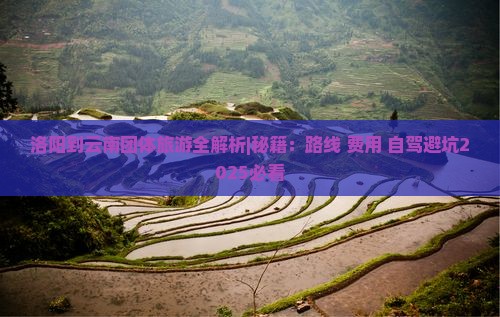 洛阳到云南团体旅游
