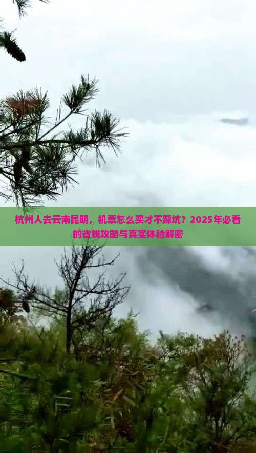 杭州去云南昆明门票