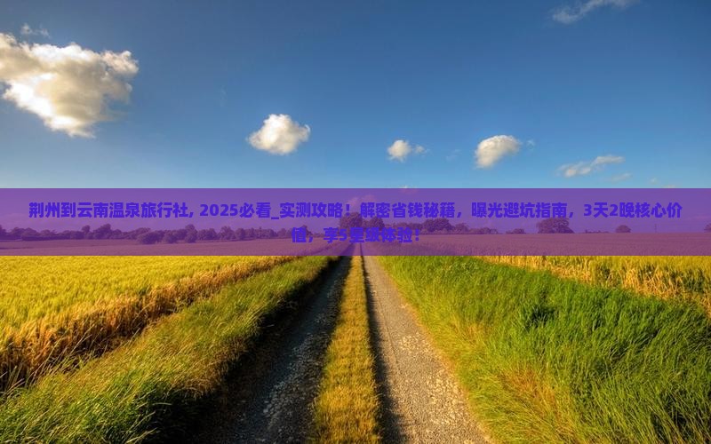荆州到云南温泉旅行社
