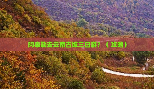 阿泰勒去云南古城三日游
