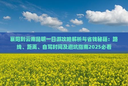 襄阳到云南昆明一日