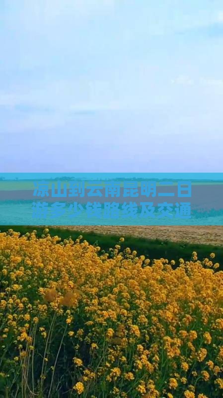 凉山到云南昆明二日游