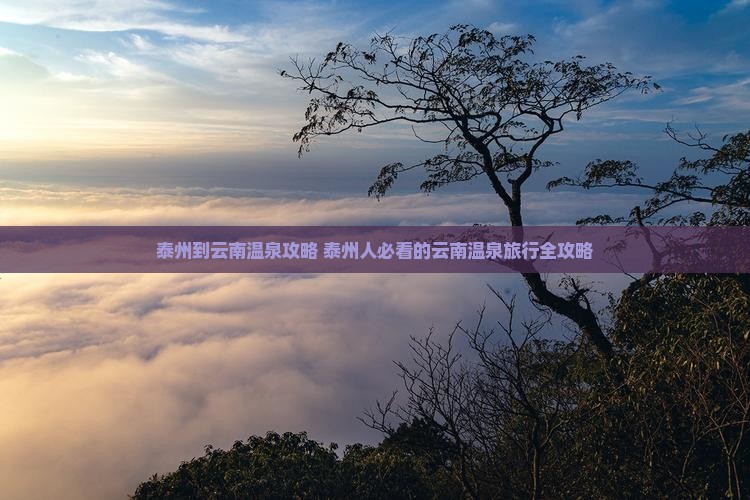 泰州到云南温泉攻略