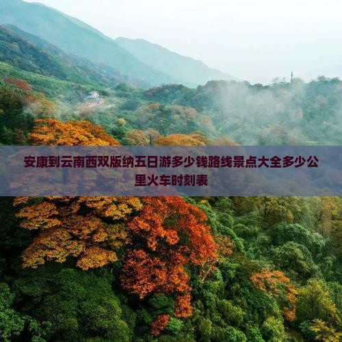 安康到云南西双版纳五日游