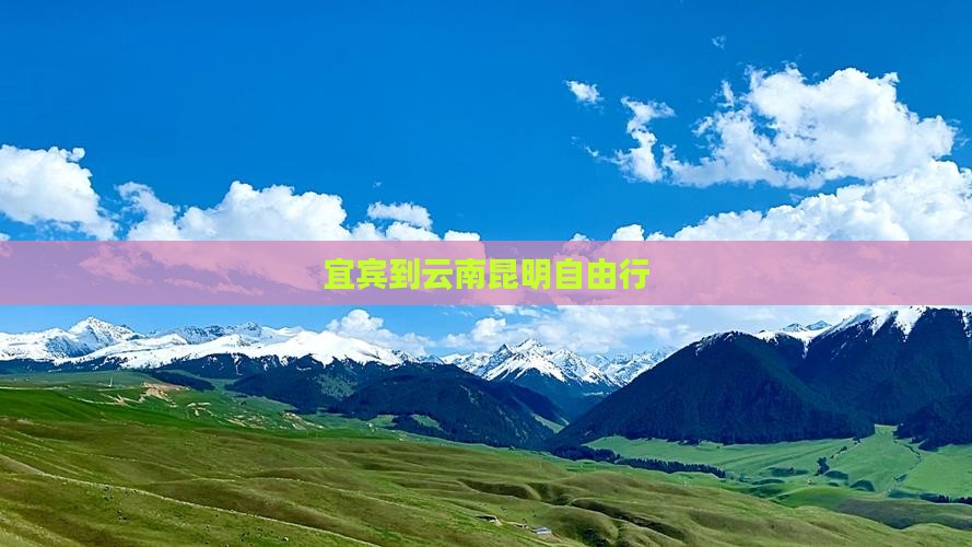 宜宾到云南昆明自由行