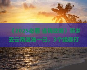 新乡去云南洱海一日