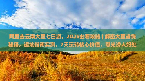 阿里去云南大理七日游