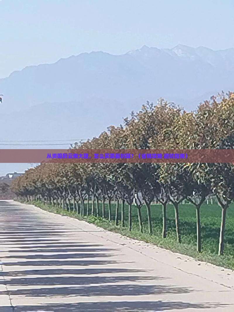 资阳去云南大理门票
