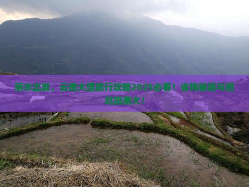 丽水去云南大理旅行社