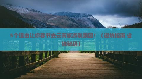 春节去云南大型旅游团