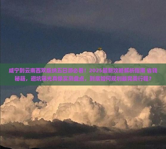咸宁到云南西双版纳五日游