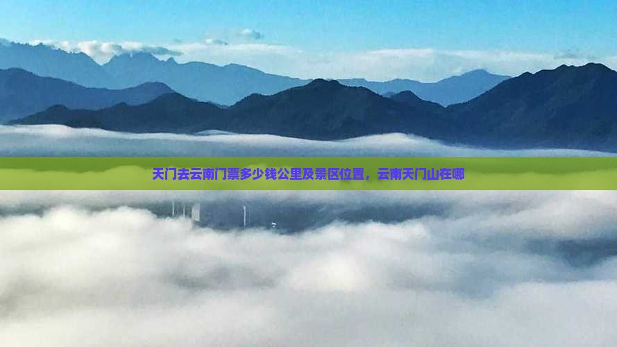 天门去云南门票