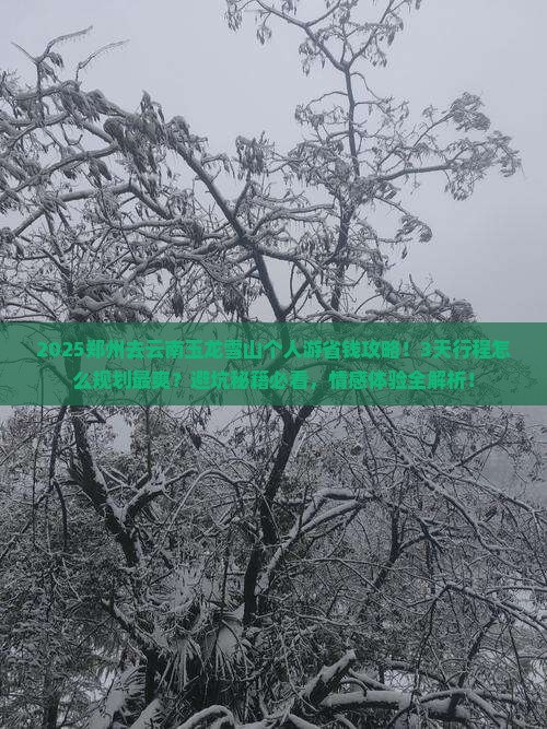 郑州去云南玉龙雪山个人游