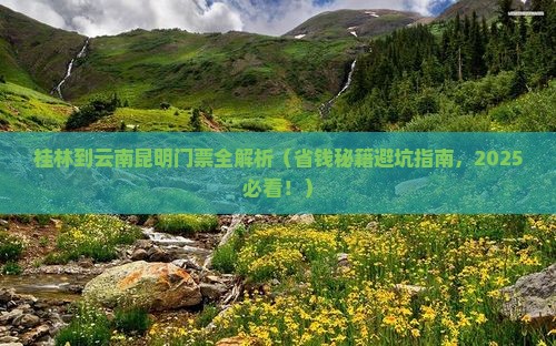 桂林去云南昆明门票