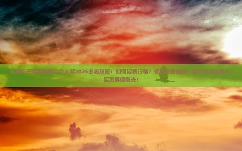 宜宾到云南香格里拉个人游