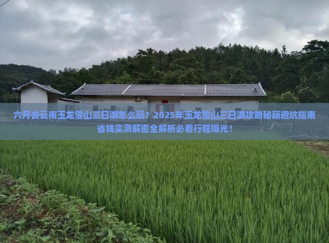 六月去云南玉龙雪山三日游