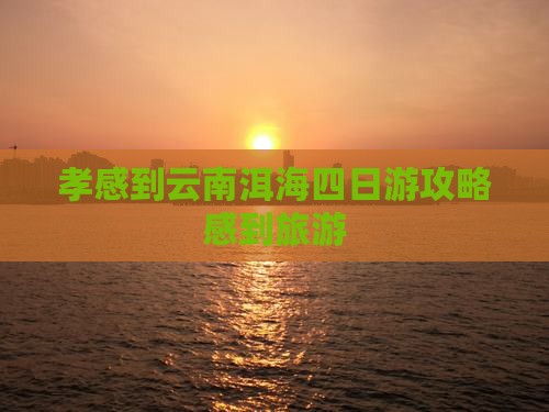 孝感到云南洱海四日游