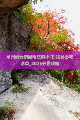 泉州到云南昆明旅游小吃