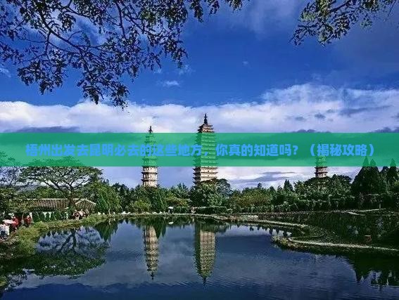 梧州去云南昆明必去地