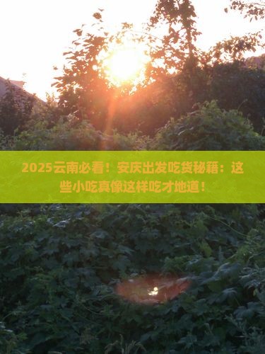 安庆去云南旅游小吃