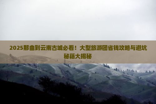 那曲去云南古城大型旅游团